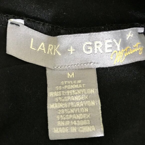Lark + Grey Maternity Stretch Panel Pregnancy‎ Pull-on Black Jegging Leggings. M - Picture 4 of 6